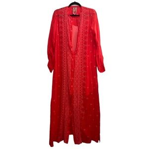 Coral Johnny Was Maxi Dress